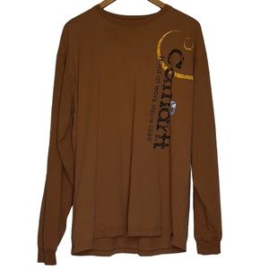 Carhartt Large Tall Burnt Orange Long Sleeve Tee